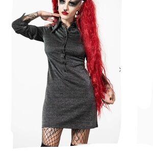 Killstar Diana long sleeve mini dress large